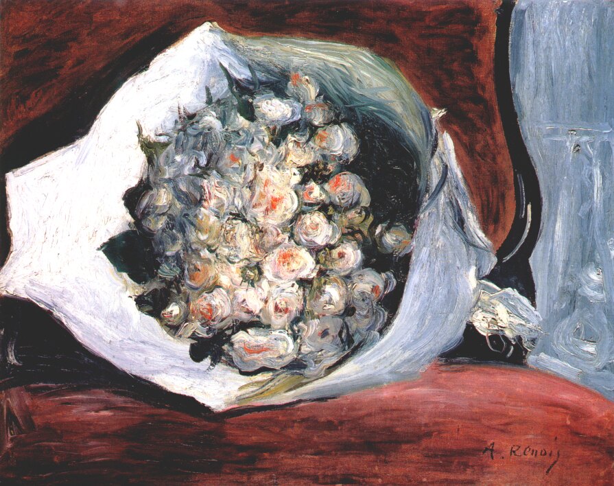 Bouquet in a theater box 1871